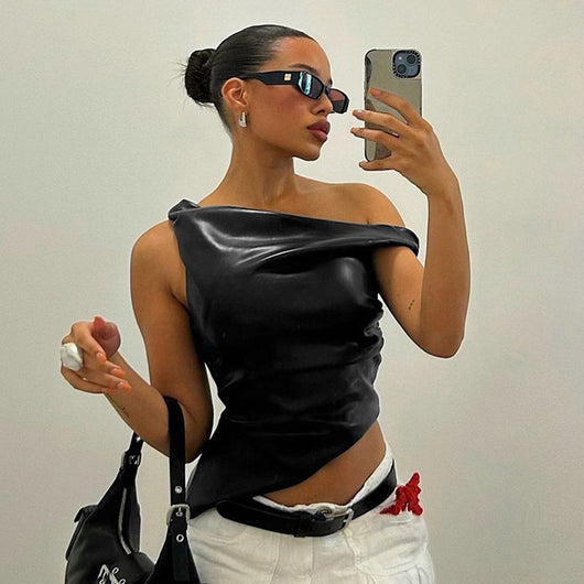 Chaleco Asimétrico sin Mangas para Mujer