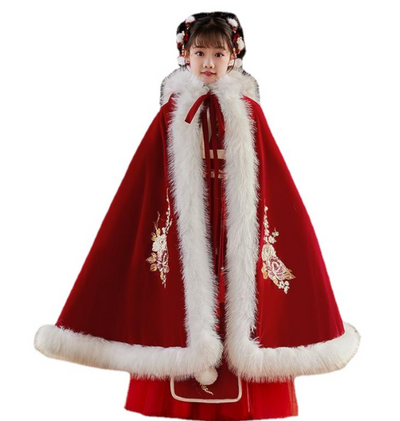Vestido Tradicional Chino Acolchado para Niñas - Colección Otoño Invierno - Image 9