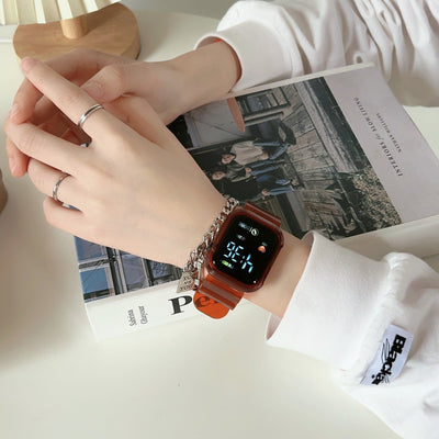 Reloj Digital LED de Pantalla Cuadrada - Image 12