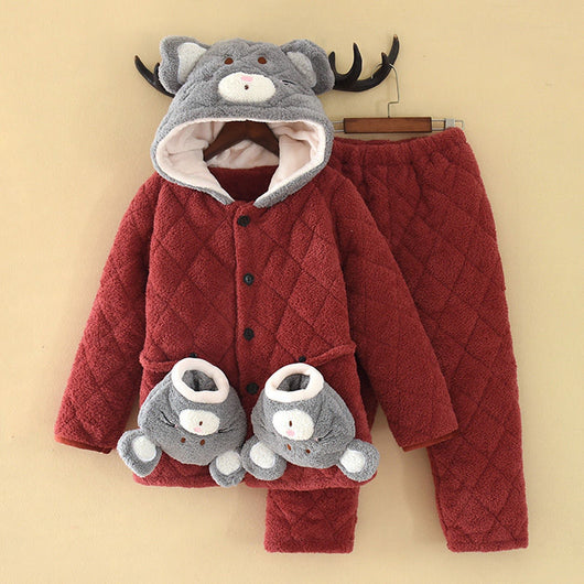 Pijama Acolchado de Tres Capas para Niños - Image 25