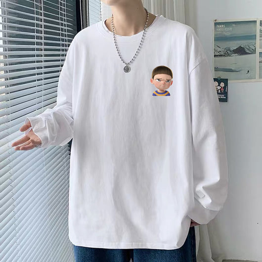 Ropa Suelta Otoñal para Hombre Talla Grande Estudiante - Image 5
