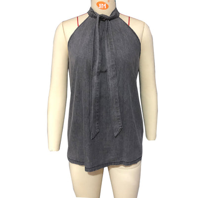 Top Halter Sexy sin Mangas con Cuello Anudado - Image 7
