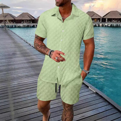 Camisa Casual de Fibra Química - Traje Versátil para Hombre - Image 4