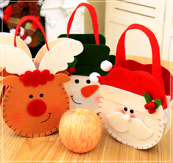 Saco de Presente de Natal 3D com Design Criativo para Crianças