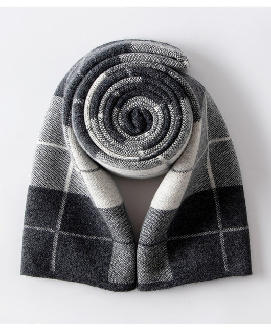 Bufanda Cuadros para Hombre Reversible - Abrigo Invierno Doble Cara - Image 33