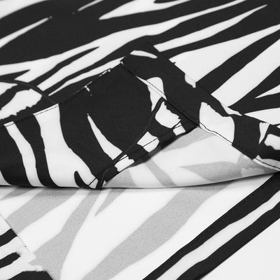 Camisa Hombre Rayas Tigre Manga Corta Suelta - Image 14