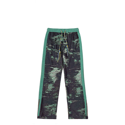 Conjunto Retro Camuflaje: Chaqueta Denim Jacquard + Pantalón Ancho - Image 13