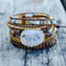 Pulsera Bohemia de Cristal y Cuentas Naturales