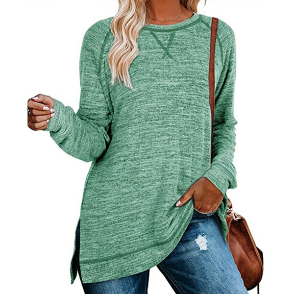 Suéter Básico de Color Liso para Mujer - Colección Otoño Invierno