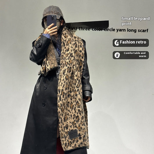 Pañuelo Triangular Estampado Leopardo - Abrigo Versátil para Primavera y Otoño - Image 10