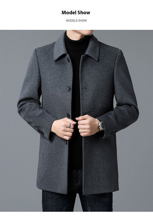 Abrigo de Lana Reversible para Hombre - Uso Todo el Año - Image 15