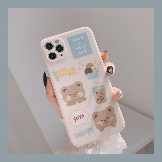 Funda para Celular Oso Té con Leche 12
