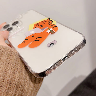 Funda Transparente para Pareja Tigres Adorables - Image 7