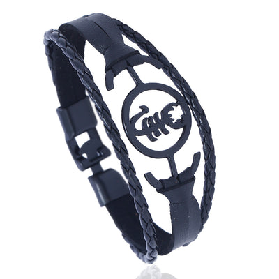 Pulsera de Cuero con Doble Hebilla - Image 6