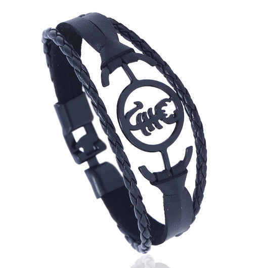 Pulsera de Cuero con Doble Hebilla - Image 6