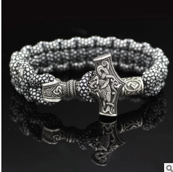Pulsera Trenzada Martillo de Thor Vintage - Image 2
