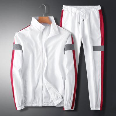 Traje Casual Hombre Cuello Mao Estilo Coreano Suelto Chaqueta Deportiva y Pantalón Cargo - Image 3