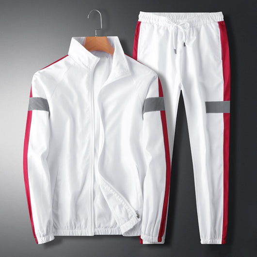 Traje Casual Hombre Cuello Mao Estilo Coreano Suelto Chaqueta Deportiva y Pantalón Cargo - Image 3