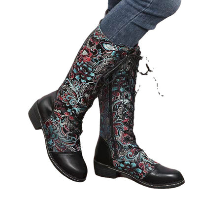 Botas Vintage de Tacón Medio y Caña Alta con Cierre Lateral - Image 8