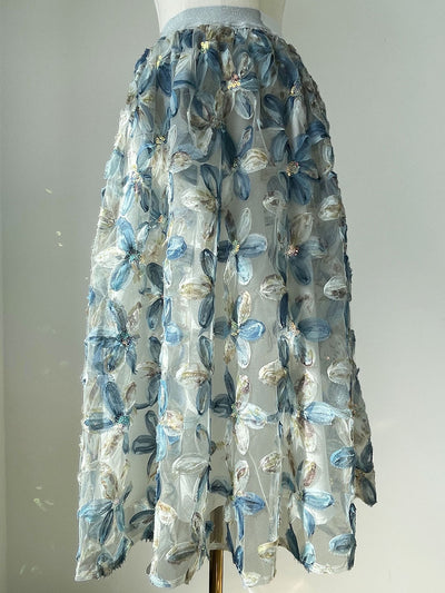 Falda de Tul con Lentejuelas Floral 3D - Diseño de Hada Brillante - Image 7