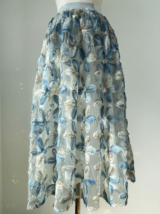 Falda de Tul con Lentejuelas Floral 3D - Diseño de Hada Brillante - Image 7