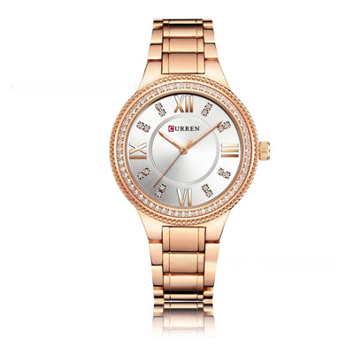 Reloj de Acero Inoxidable para Mujer con Diamantes y Resistencia al Agua - Image 9