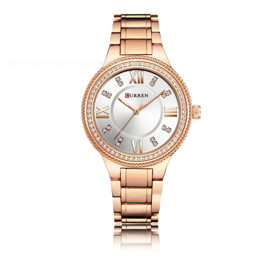 Reloj de Acero Inoxidable para Mujer con Diamantes y Resistencia al Agua - Image 9