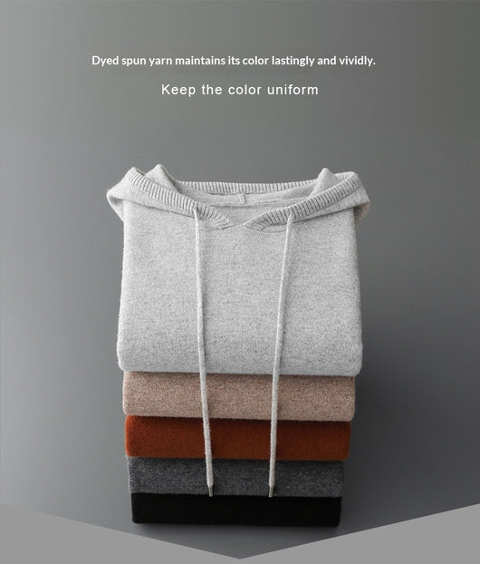 Sudadera Hoodie de Cashmere para Hombre - Diseño Oversize Otoño Invierno - Image 14