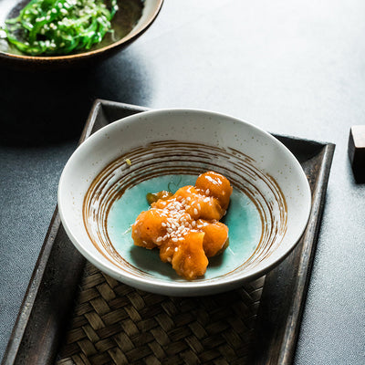 Cuenco Japonés Poco Profundo con Condimentos para Verduras - Image 3