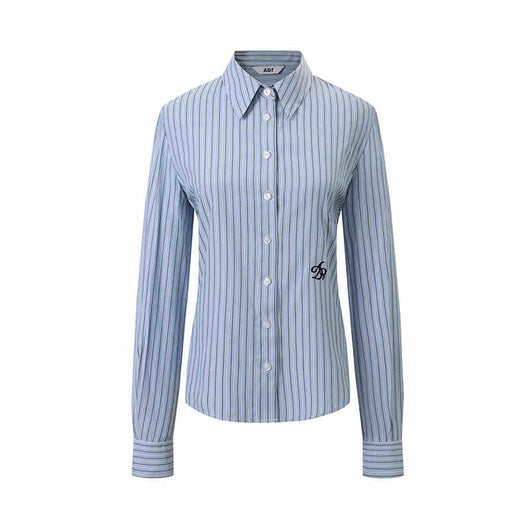 Blusa Universitaria Manga Larga Ajustada al Busto - Image 4