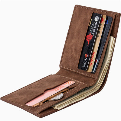 Billetera Slim para Hombre con Compartimento de Monedas y Clip de Dinero - Image 9