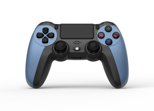 Wireless Bluetooth game controller in dark gray and bright yellow with textured grips, dual analog sticks, and a D-pad. - Image 7
