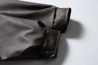 Chaqueta de Cuero para Motociclista - Estilo Clásico Masculino - Image 14