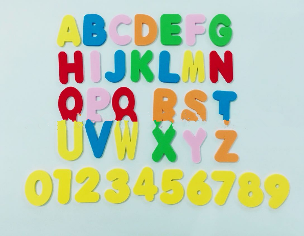 Juguete Educativo EVA Alfabeto 26 Letras y Números para Baño Infantil - Image 3
