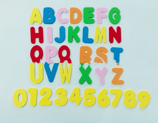 Juguete Educativo EVA Alfabeto 26 Letras y Números para Baño Infantil - Image 3