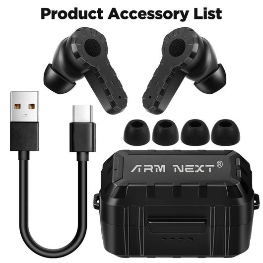 Auriculares Tácticos de Reducción de Ruido con Micrófono y Carga Recargable - Image 3