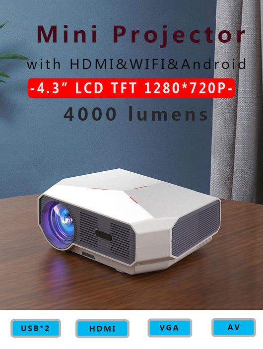 Proyector Portátil WiFi 1080P HD con Conexión por Voz para Móvil - Image 12