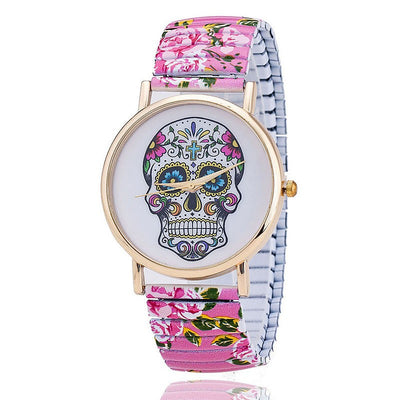 Reloj con Estampado de Calavera Colorida - Image 4