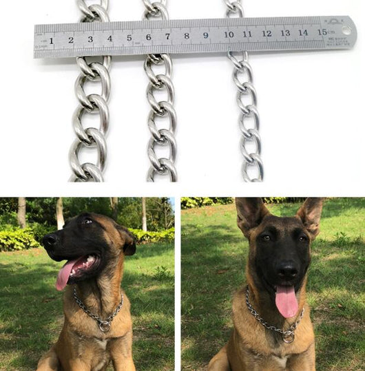 Collar de Cadena Acero Inoxidable para Perros Grandes – Pastor Alemán, Rottweiler, Golden Retriever - Image 11