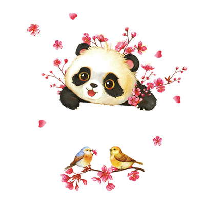Vinilo Decorativo Rama de Cerezo con Panda Gigante - Image 5
