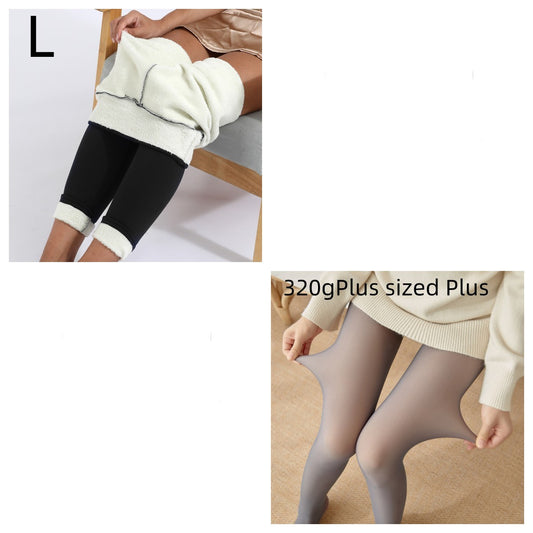 Leggings Térmicos de Cachemira Oversized para Otoño e Invierno