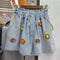 Shorts de Mezclilla Cintura Alta con Detalles de Diamantes para Mujer