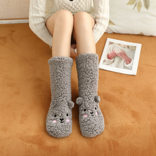 Calcetines Térmicos Navideños para Mujer - Felpa Gruesa Calientita para Casa y Reposo - Image 9
