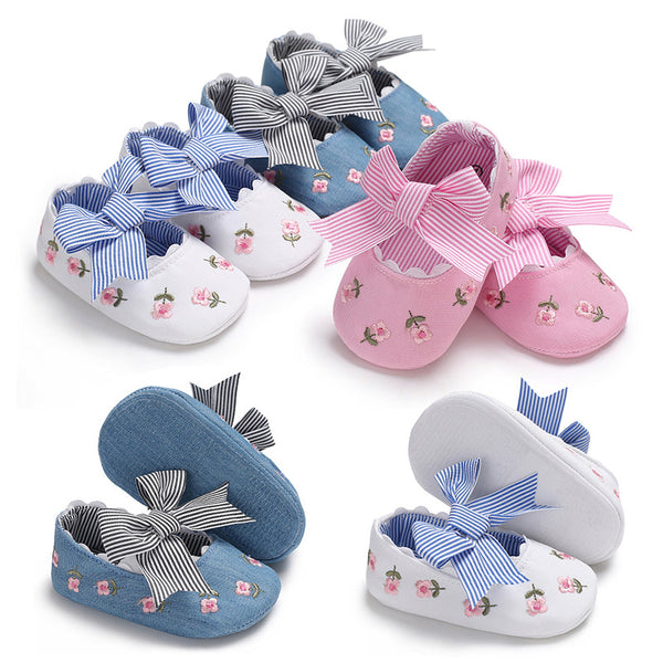 Zapatos para Bebé Niña con Moño - Antideslizantes y Seguros