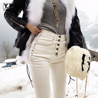 Jeans Blancos con Cordón Ajustable - Comodidad y Estilo