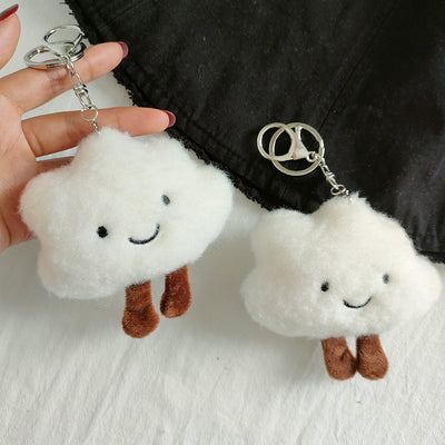 Llavero de Pareja Nube Blanca Esponjosa - Accesorio Tierno y Romántico - Image 6
