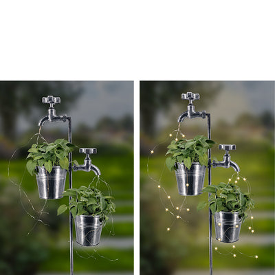 Luz Solar para Jardín con Grifo Decorativo - Image 7