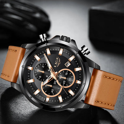 Reloj Deportivo Cronógrafo Resistente al Agua con Correa de Tiempo - Image 3