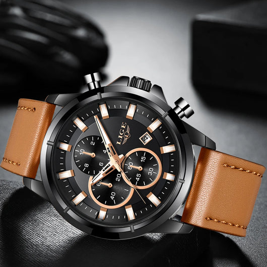 Reloj Deportivo Cronógrafo Resistente al Agua con Correa de Tiempo - Image 3