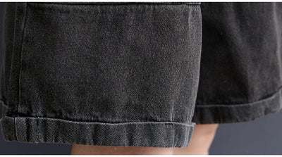 Shorts Vaquero Talla Grande con Tirantes - Estilo Literario - Image 4